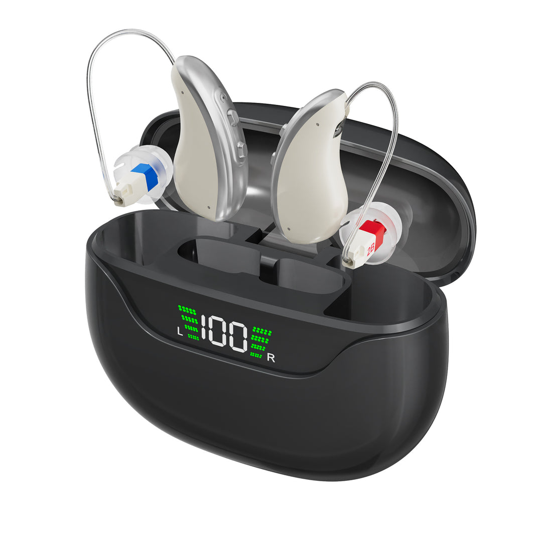 PureSound Nova Pro - Digital Rechargeable Hearing Aids with Portable Charging Case